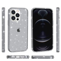 Чохол з блискавками для iPhone 14 Pro прозрачний, Чорний